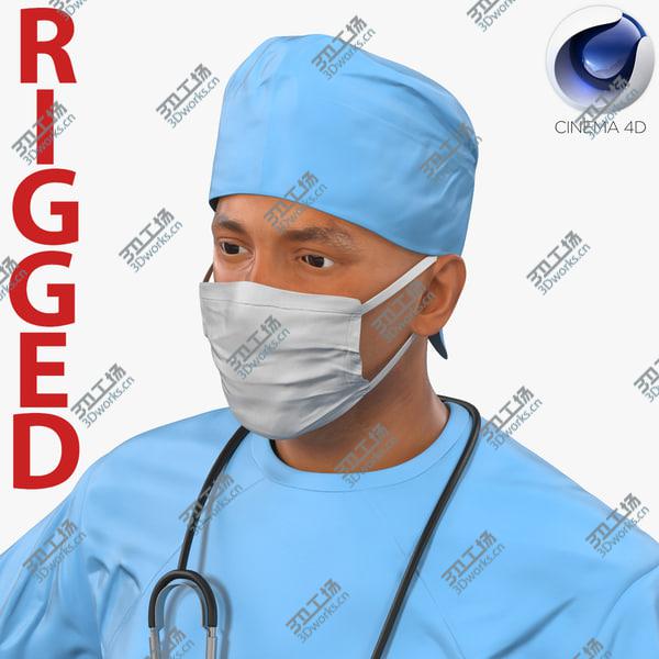 images/goods_img/20210312/Male Surgeon Mediterranean Rigged for Cinema 4D/1.jpg